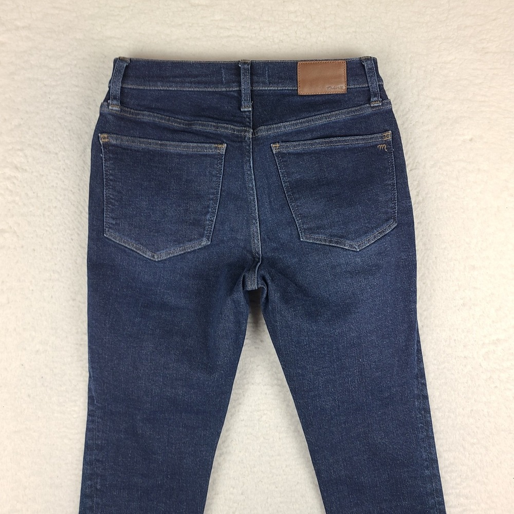 MADEWELL Jeans Womens 27 Blue 9" Mid Rise Skinny Dark Wash Denim - Picture 11 of 14